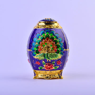 European Peacock Carved Automatic Toothpick Box