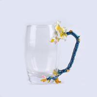 High light transmission lead-free crystal glass cup