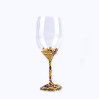 Lead-free crystal fashion red wine glass